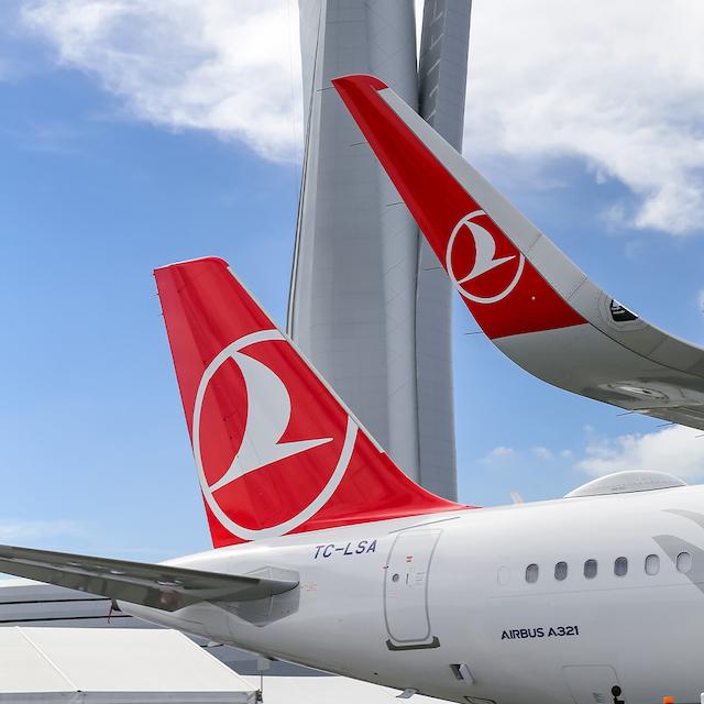 The type of plane of Turkish Airlines Flights from London to Tehran